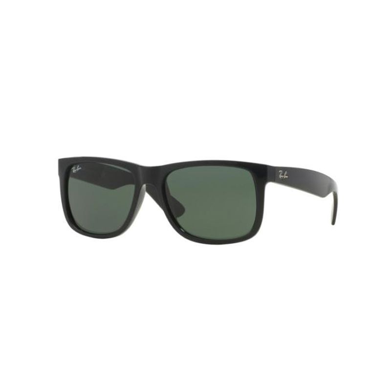 Ray Ban Justin Unisex Γυαλιά Ηλίου με Μαύρο Κοκκάλινο Σκελετό και Πράσινο Φακό RB4165 601/71