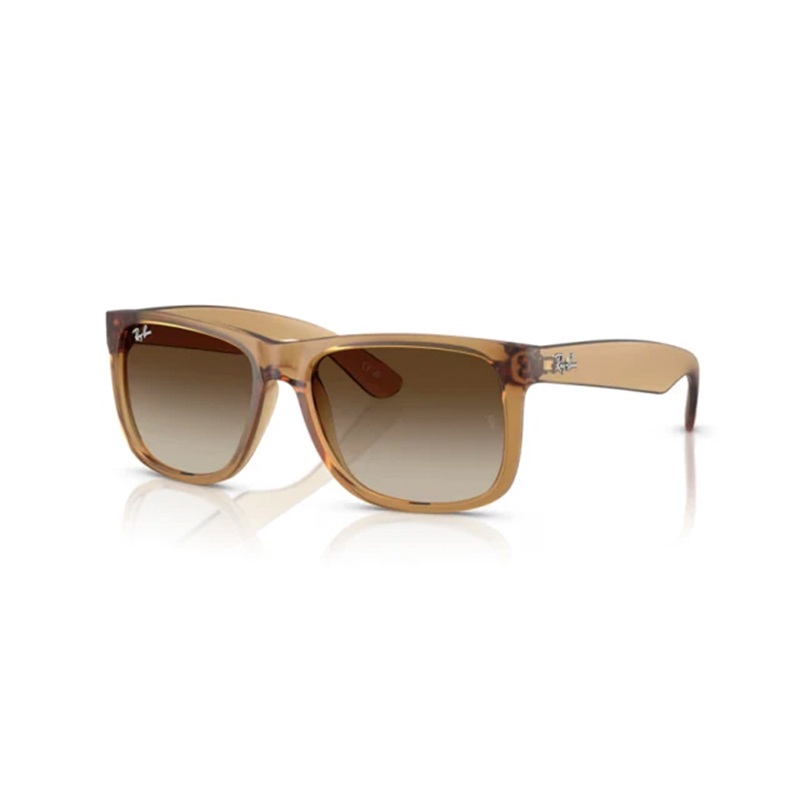 Ray Ban Justin Unisex Γυαλιά Ηλίου με Μπεζ Κοκκάλινο Σκελετό και Καφέ Φακό 0RB4165 681413 55